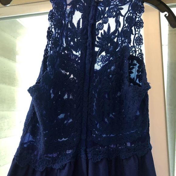 H&M Royal Blue Lace back mini dress - Picture 4 of 7